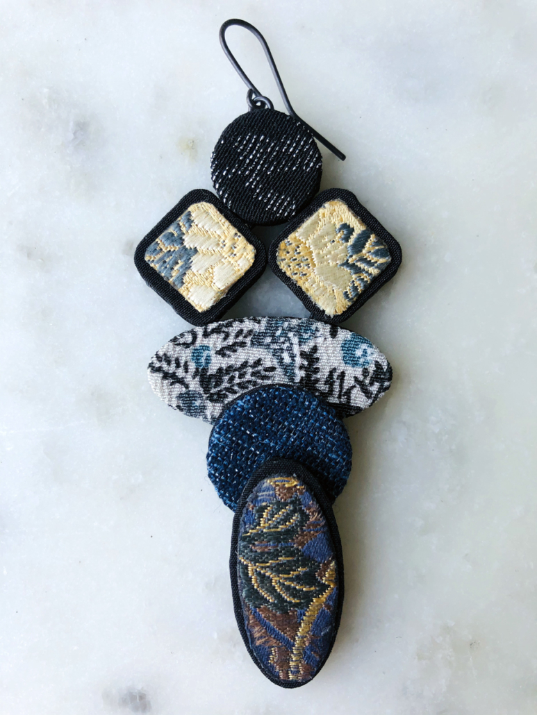 boucles-oreilles-bijoux-textile-soie-kimono-japon-luxe-piece-unique-collection-hiver-femme-cadeaux-carouge-geneve