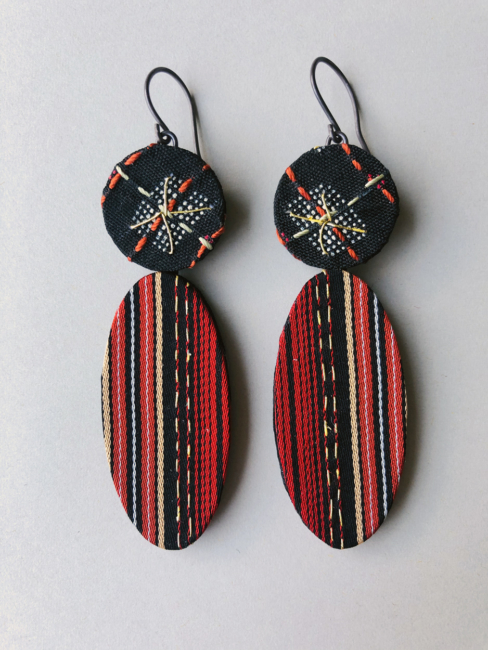 earrings-silk-kimono-embroidery-handmade-contemporary-crafts-hangel-carouge-geneva