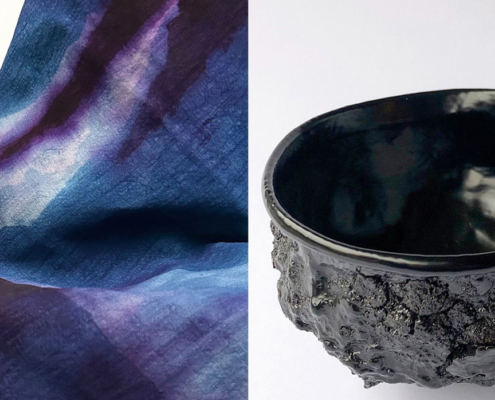 ceramique-toshio-matsui-teinture-indigo-stephanie-bedat-art-contemporain-geneve